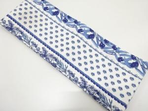 草花に木の実模様　半幅帯